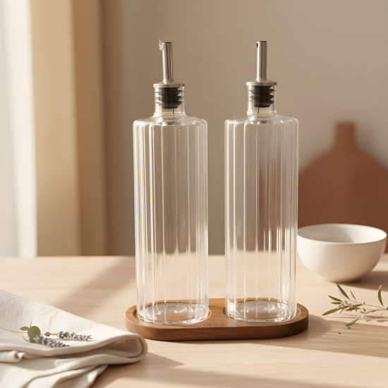 Glass Oil Dispenser - 2 Pcs